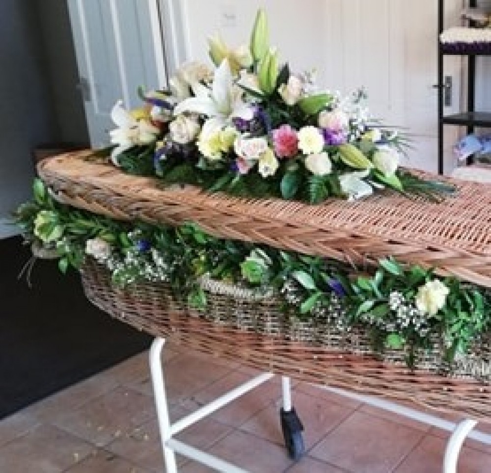 Coffin Spray & Garland ABC Flowers