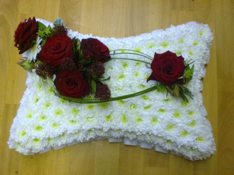 Red Rose Peace Pillow